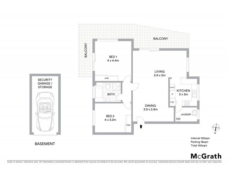 18/21 Church Street, Chatswood NSW 2067 Floorplan