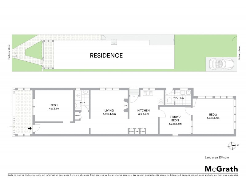 84 Hayberry Street, Crows Nest NSW 2065 Floorplan