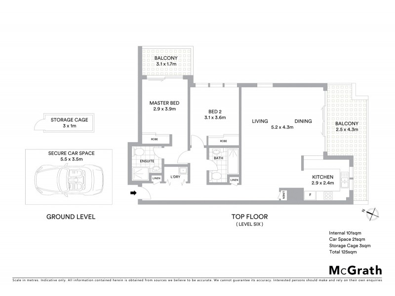 605/8 Freeman Road, Chatswood NSW 2067 Floorplan