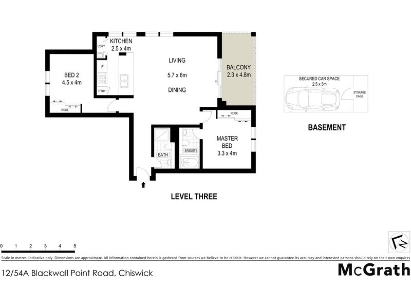 12/54A Blackwall Point Road, Chiswick NSW 2046 Floorplan