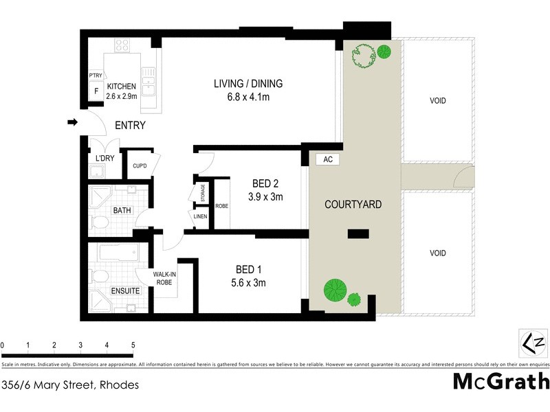 356/6 Mary Street, Rhodes NSW 2138 Floorplan