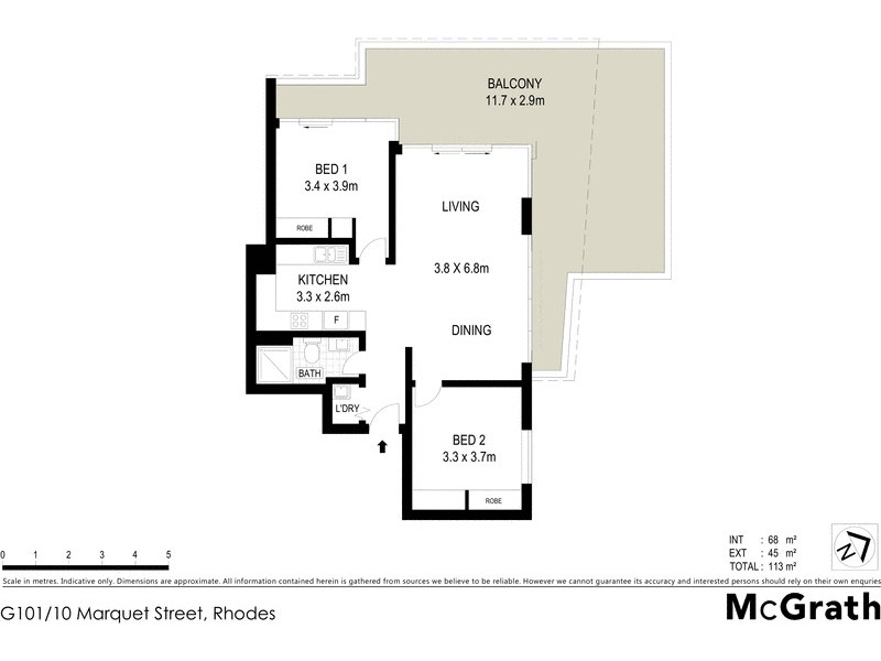 G101/10 Marquet Street, Rhodes NSW 2138 Floorplan