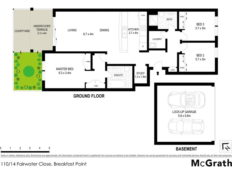 110/14 Fairwater Close, Breakfast Point NSW 2137 Floorplan