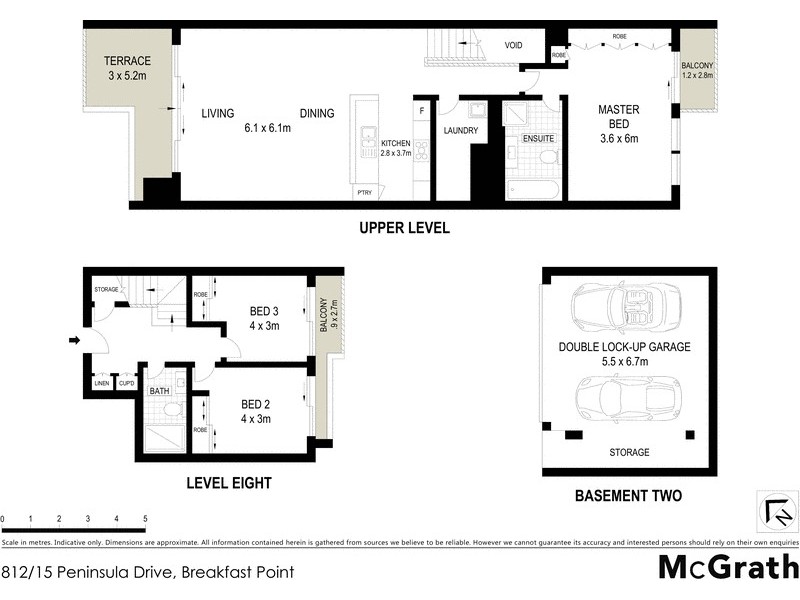 812/15 Peninsula Drive, Breakfast Point NSW 2137 Floorplan