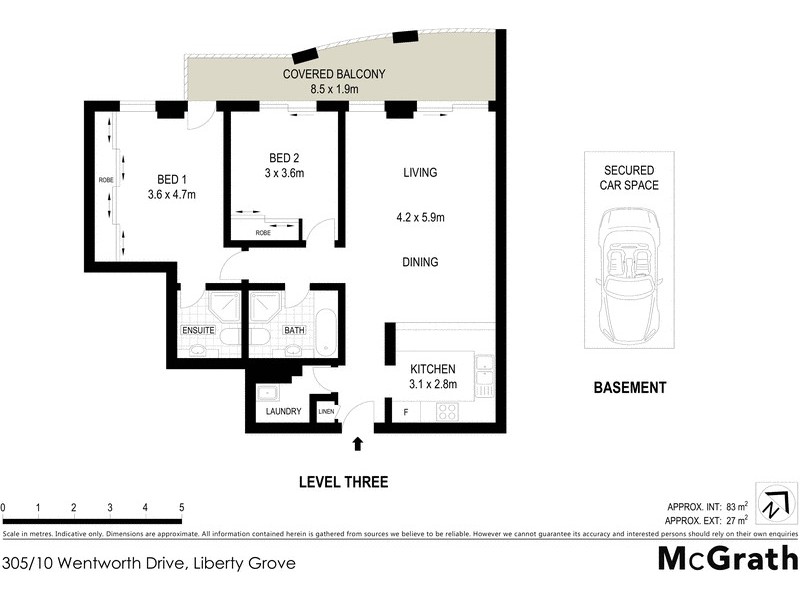 305/10 Wentworth Drive, Liberty Grove NSW 2138 Floorplan