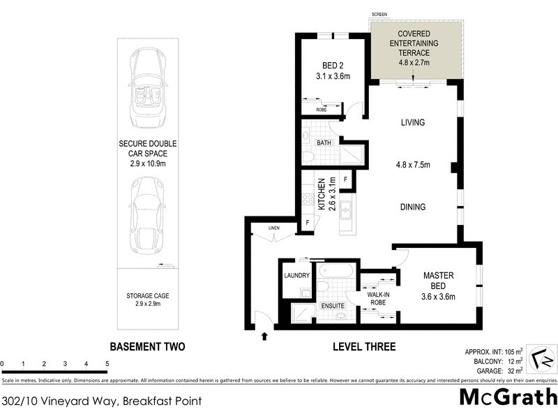 302/10 Vineyard Way, Breakfast Point NSW 2137 Floorplan