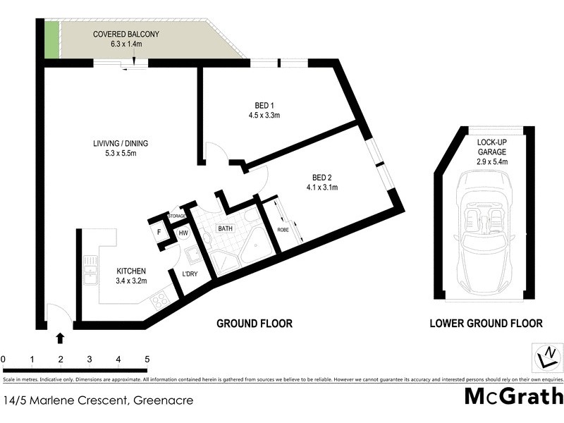 14/5 Marlene Crescent, Greenacre NSW 2190 Floorplan
