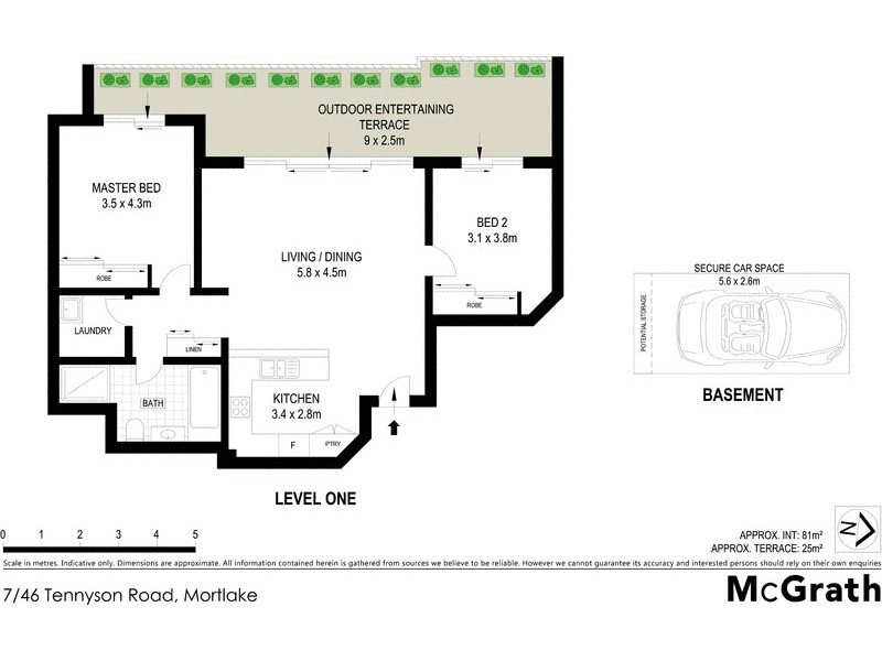 7/46 Tennyson Road, Mortlake NSW 2137 Floorplan
