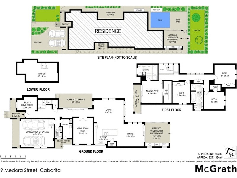 9 Medora Street, Cabarita NSW 2137 Floorplan