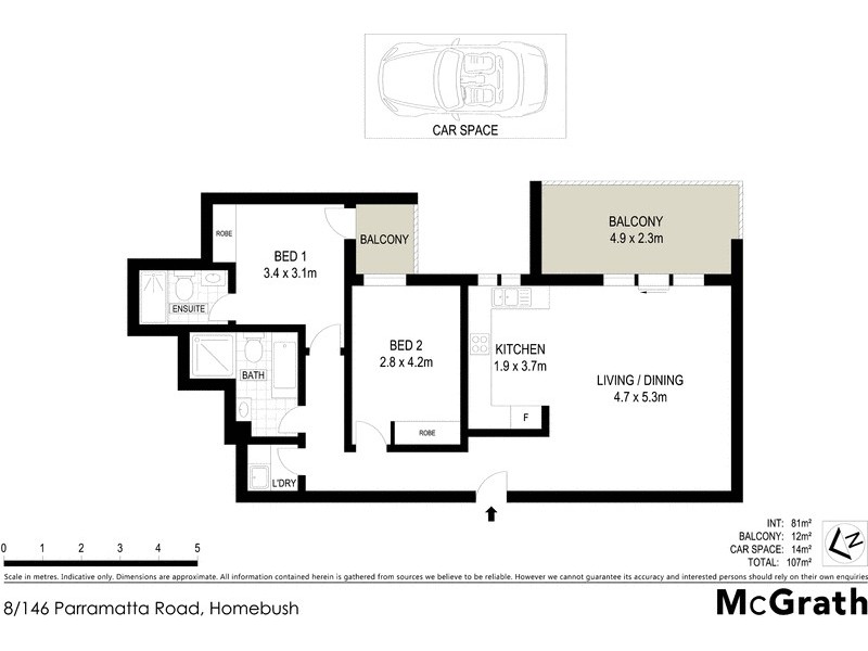 8/146 Parramatta Road, Homebush NSW 2140 Floorplan