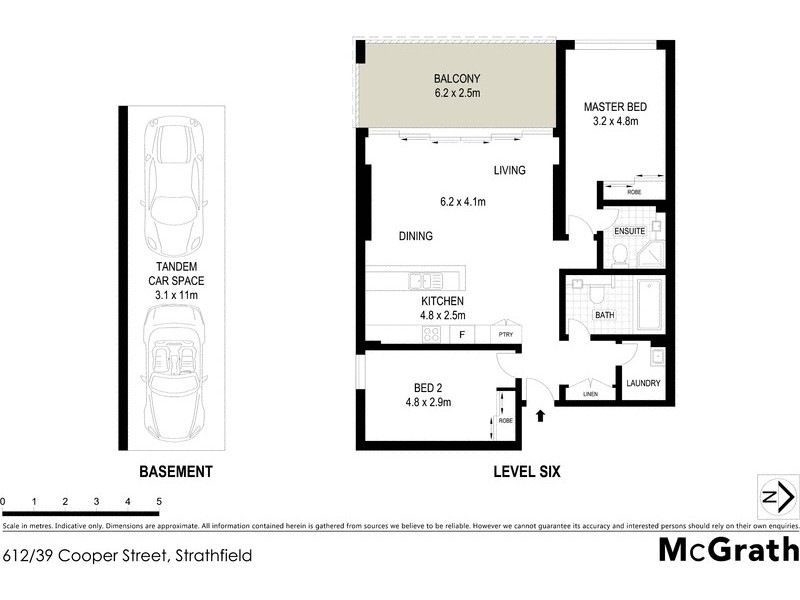 612/39 Cooper Street, Strathfield NSW 2135 Floorplan