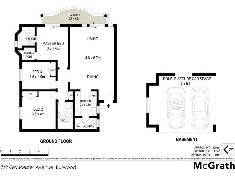 7/2 Gloucester Avenue, Burwood NSW 2134 Floorplan