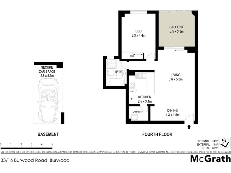 33/16 Burwood Road, Burwood NSW 2134 Floorplan