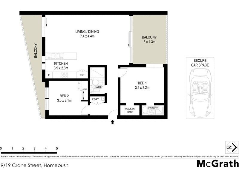 9/19 Crane Street, Homebush NSW 2140 Floorplan