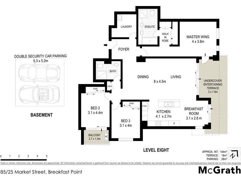 85/25 Market Street, Breakfast Point NSW 2137 Floorplan