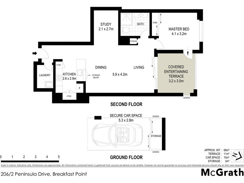 206/2 Peninsula Drive, Breakfast Point NSW 2137 Floorplan
