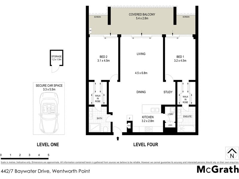 442/7 Baywater Drive, Wentworth Point NSW 2127 Floorplan