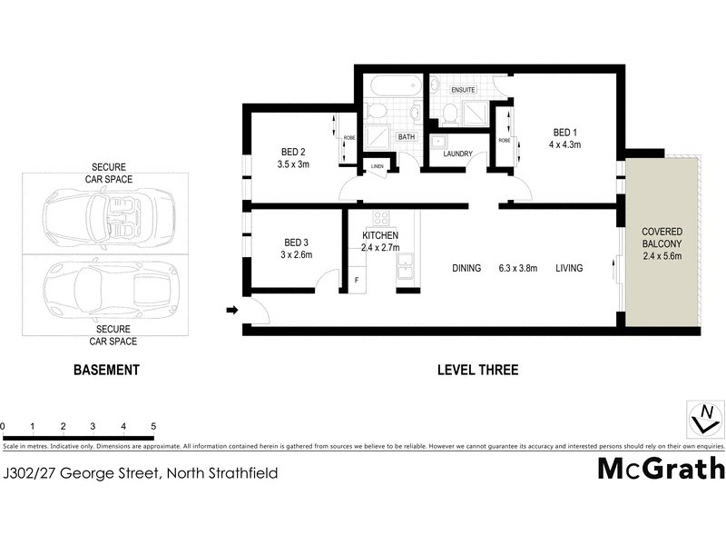 302J/27 George Street, North Strathfield NSW 2137 Floorplan
