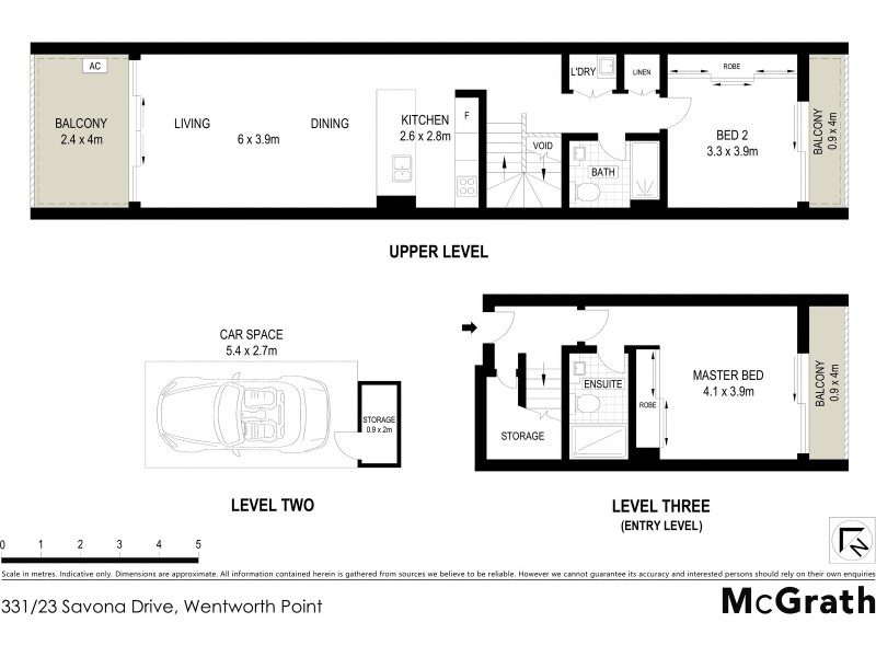 331/23 Savona Drive, Wentworth Point NSW 2127 Floorplan