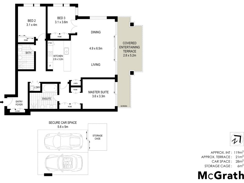 303/50 Peninsula Drive, Breakfast Point NSW 2137 Floorplan