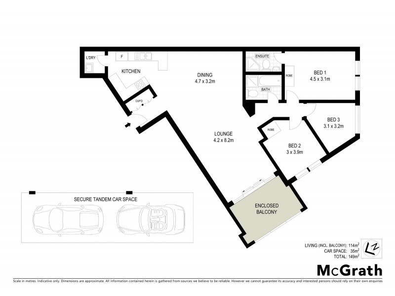 49/1 Clarence Street, Strathfield NSW 2135 Floorplan