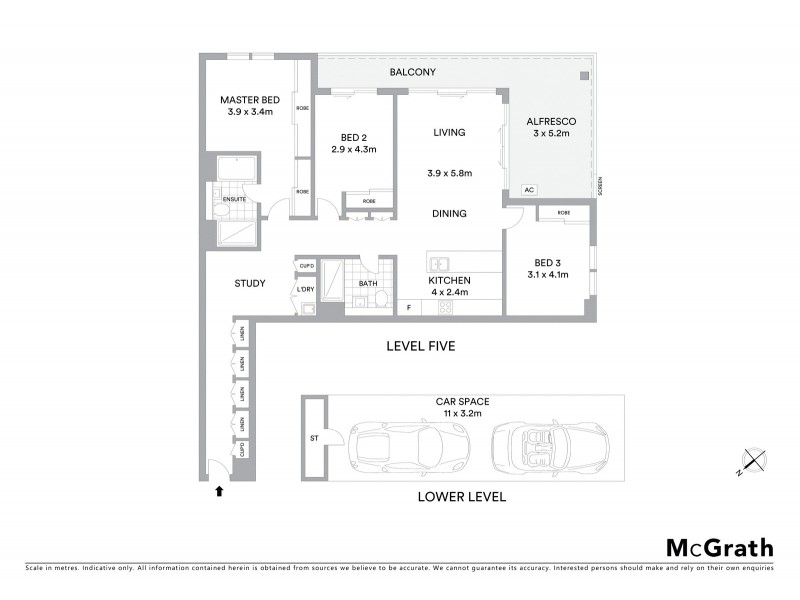 503/16 Corniche Drive, Wentworth Point NSW 2127 Floorplan