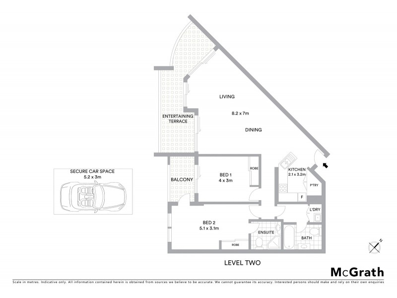 203/2 The Piazza, Wentworth Point NSW 2127 Floorplan