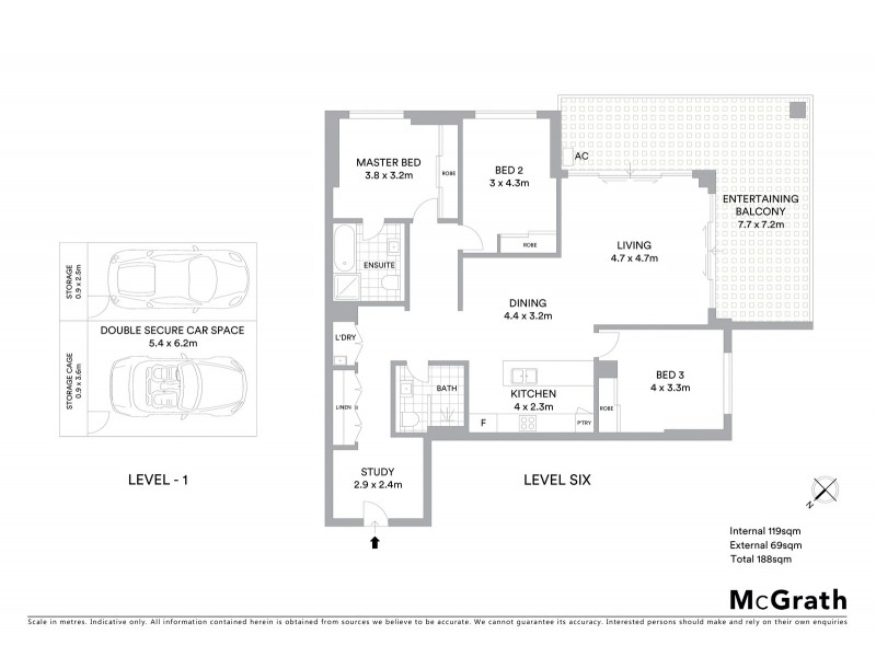 620/6 Baywater Drive, Wentworth Point NSW 2127 Floorplan