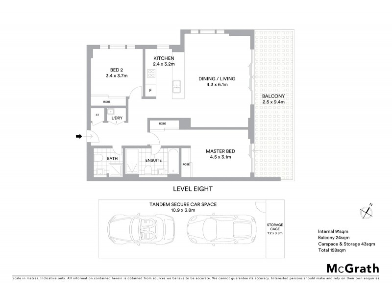 815/6 Baywater Drive, Wentworth Point NSW 2127 Floorplan