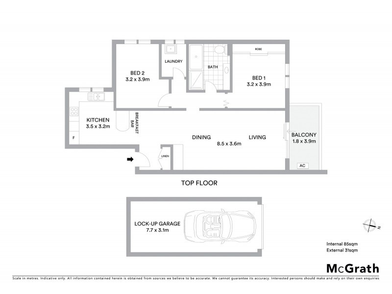 3/2 Napier Street, North Strathfield NSW 2137 Floorplan