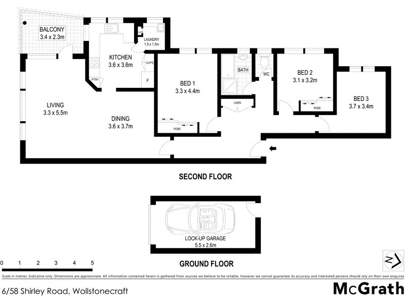 6/58 Shirley Road, Wollstonecraft NSW 2065 Floorplan