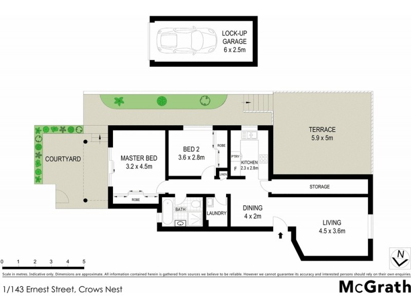 1/143 Ernest Street, Crows Nest NSW 2065 Floorplan