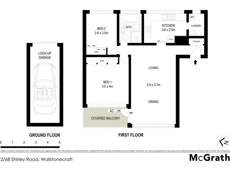 2/68 Shirley Road, Wollstonecraft NSW 2065 Floorplan