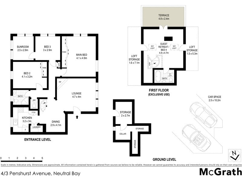 4/3 Penshurst Avenue, Neutral Bay NSW 2089 Floorplan