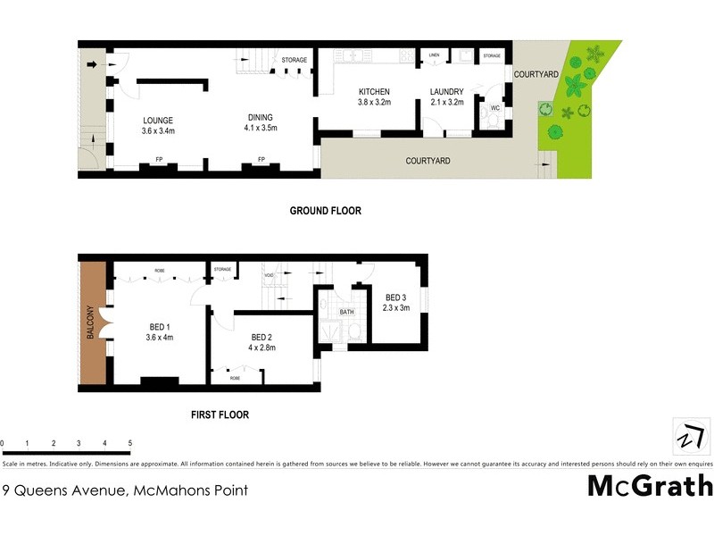 9 Queens Avenue, Mcmahons Point NSW 2060 Floorplan