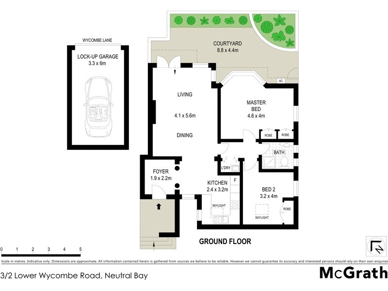 3/2 Lower Wycombe Road, Neutral Bay NSW 2089 Floorplan