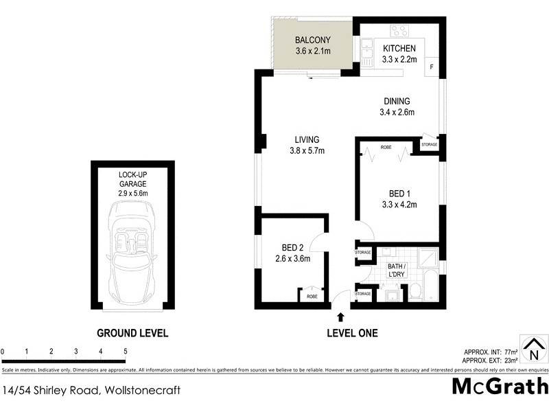 14/54 Shirley Road, Wollstonecraft NSW 2065 Floorplan