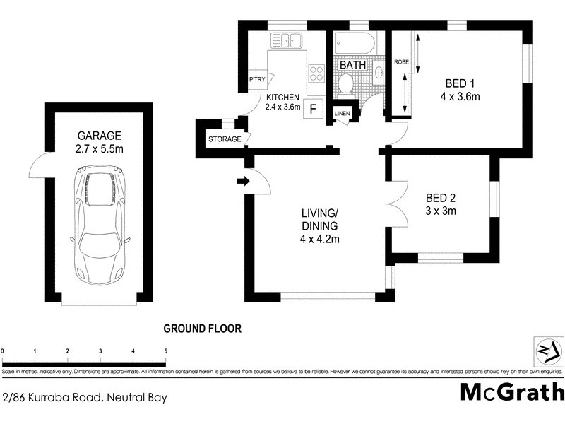 2/86 Kurraba Road, Neutral Bay NSW 2089 Floorplan