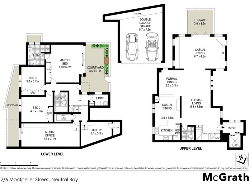 2/6 Montpelier Street, Neutral Bay NSW 2089 Floorplan