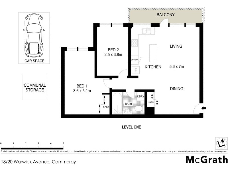 18/20 Warwick Avenue, Cammeray NSW 2062 Floorplan