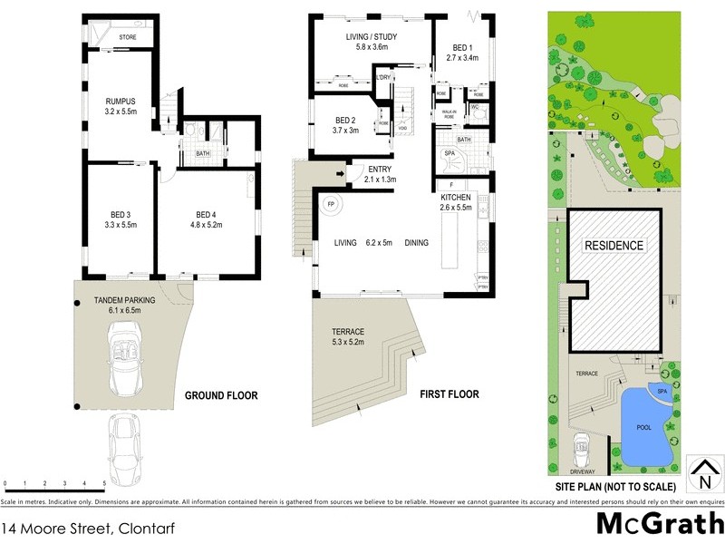 14 Moore Street, Clontarf NSW 2093 Floorplan