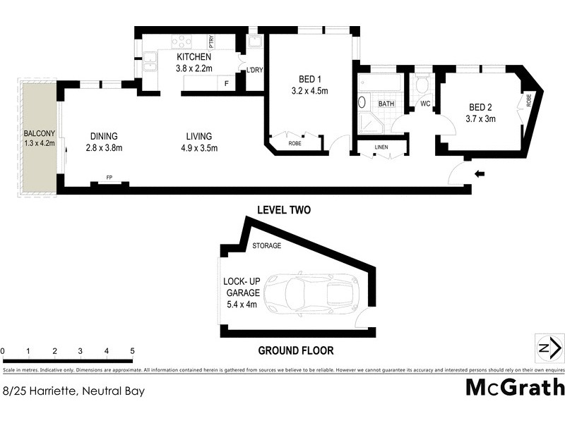 8/25 Harriette Street, Neutral Bay NSW 2089 Floorplan