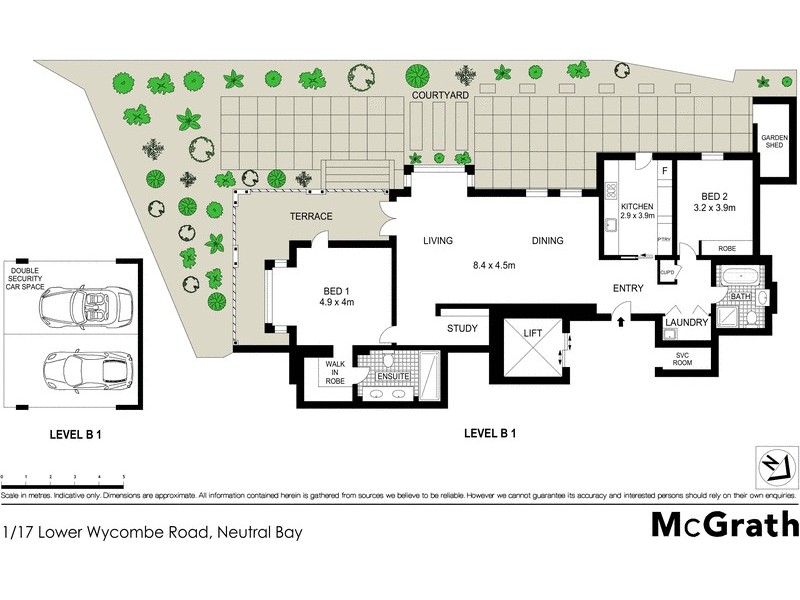1/17 Lower Wycombe Road, Neutral Bay NSW 2089 Floorplan