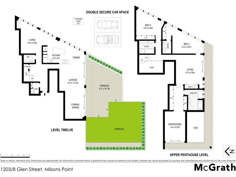 1203/8 Glen Street, Milsons Point NSW 2061 Floorplan