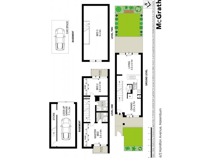 6/2 Hamilton Avenue, Naremburn NSW 2065 Floorplan