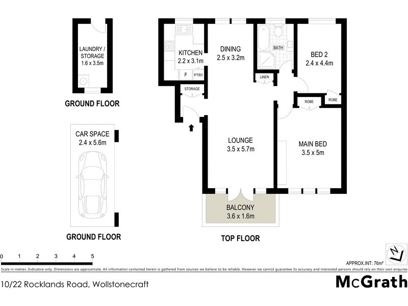 10/22 Rocklands Road, Wollstonecraft NSW 2065 Floorplan