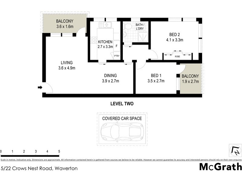 5/22 Crows Nest Road, Waverton NSW 2060 Floorplan