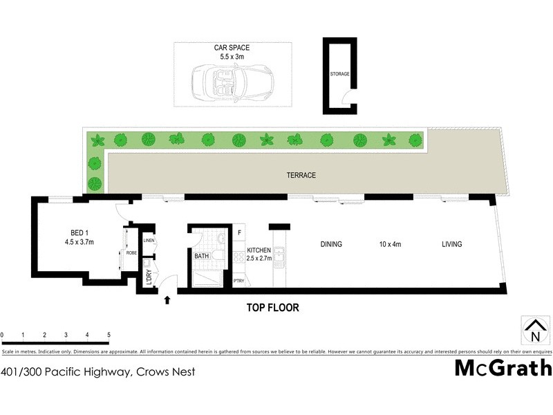 401/300 Pacific Highway, Crows Nest NSW 2065 Floorplan
