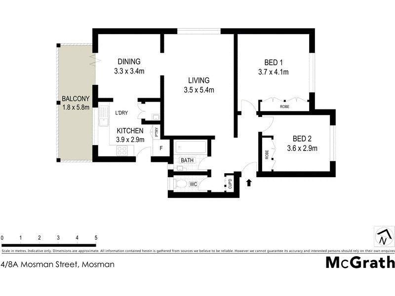 4/8A Mosman Street, Mosman NSW 2088 Floorplan