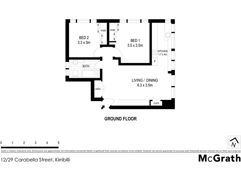 12/29 Carabella Street, Kirribilli NSW 2061 Floorplan